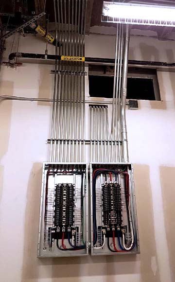 Craft Electric on site with an electrical panel