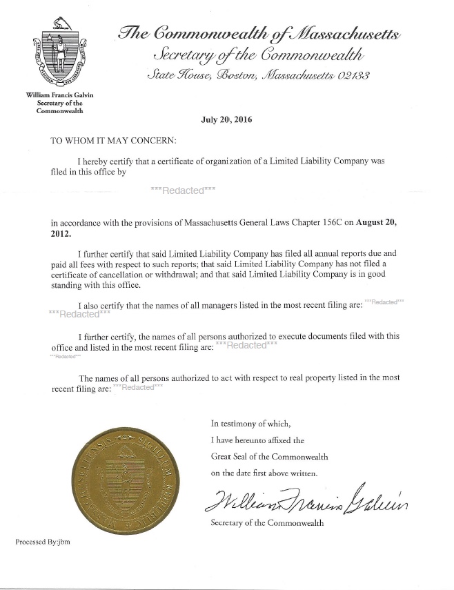 massachusetts business certificate