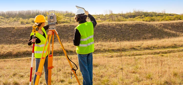 Texas Land Surveying License Harbor Compliance - two land surveyors looking over a hill licensing requirements for texas