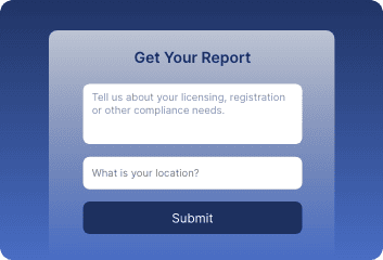 A screen showing 2 fields to submit your query.